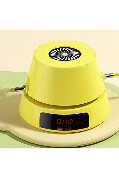 Choice حبل قفز ذكي أصفر أوتوماتيكي مع جهاز تحكم عن بعد وشاشة LED وعداد رقمي ك...