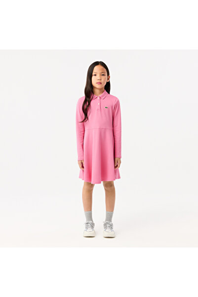 Lacoste Girls' Polo Collar Pique Dress - EJ9751-00-2R3