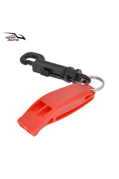 Choice صافرة نجاة خارجية حمراء اللون، ثنائية التردد، للغوص والإنقاذ والطوارئ ...