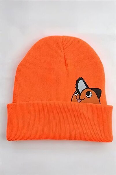 FG KONNİCHİWA Chainsaw Man Pochita Logolu Winter Beanie Casual Trend Fashion Fasion