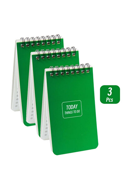 Choice 3 قطع من دفاتر الملاحظات الصغيرة الخضراء A7 من LOLEDE، 1/10 قطع، دفتر ملاحظات صغير A7، دفتر قائمة مهام، دفتر ملاحظات، دفتر رسم، دفتر يوميات، دفتر سفر