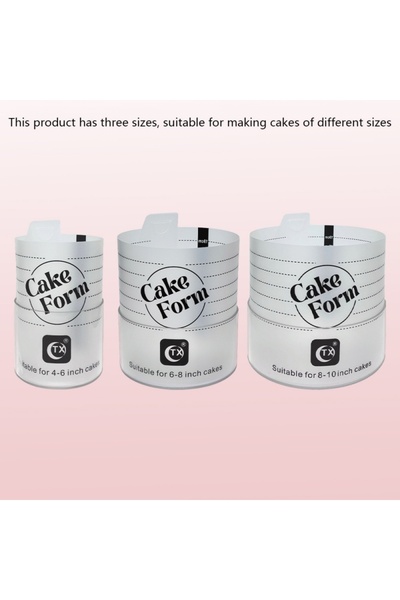 Choice مجموعة من 3 قطع، قالب كيك دائري قابل للتعديل، أدوات فوندان قابلة للسحب...