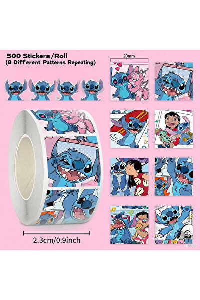 Choice مجموعة ملصقات ديزني ليلو وستيتش ستيتش الفضائي، 500 قطعة، ملصقات فينيل ...