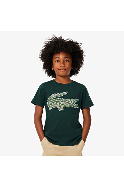 Lacoste تيشيرت قطني بنقشة جلد التمساح - TJ0830-00-YZP