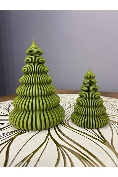 Günyan Store Yılbaşı Yeniyıl Dekoratif Çam ağacı Biblo 2'li