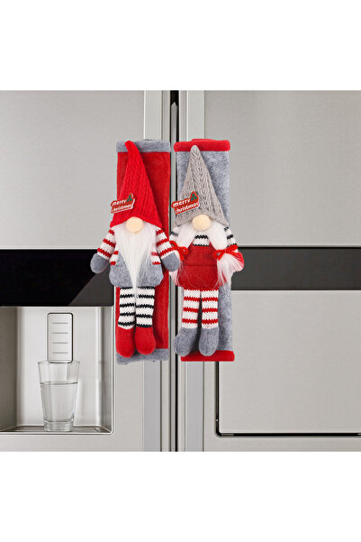 Choice منتجات منزلية من ريد غراي لعيد الميلاد، واقي مقبض باب الثلاجة، أجهزة ا...