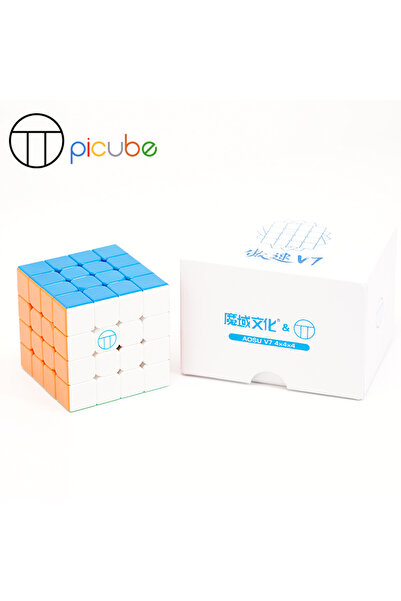 Choice5 مكعب السرعة السحري مويو AoSu V7 الإصدار الخاص 4x4x4 مع مسار مغناطيسي U