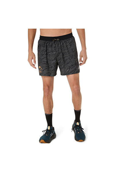 Asics FUJITRAIL ALL OVER PRINT 5IN SHORT Erkek Siyah Beyaz Şort 2011D392-001