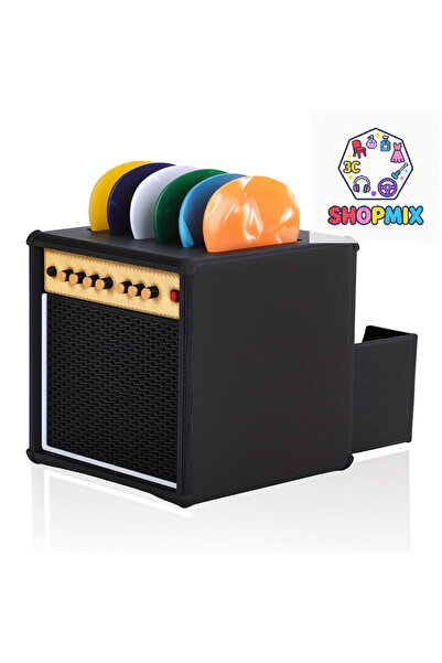 Choice حامل ريش جيتار محمول مطبوع ثلاثية الأبعاد مع درج، مقاوم للماء والغبار،...