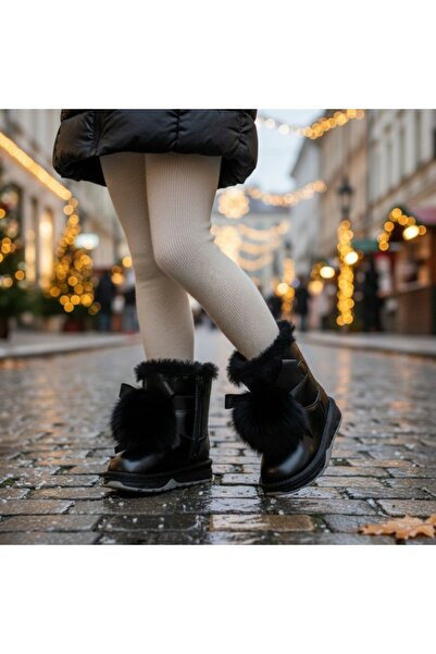 OEM Παιδικές γούνινες μπότες, με διακοσμητικό φούντα, ζεστές και αδιάβροχες, ...