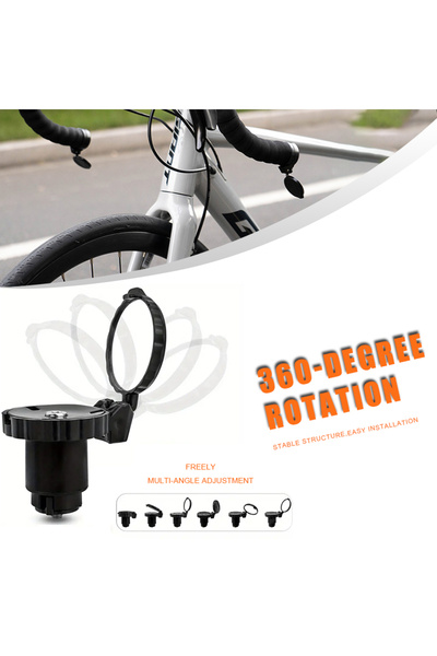 Choice 1pc-blackAA NPY2026 Cycling Handlebar Convex Mirror HD Adjustable Rotate Bike Handlebar Plug Rear Vi