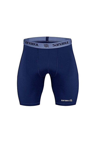 Sanabul شورتات ضغط رجالية - مقاس 2XL، لون أزرق داكن (مصممة خصيصاً لفنون الدفا...