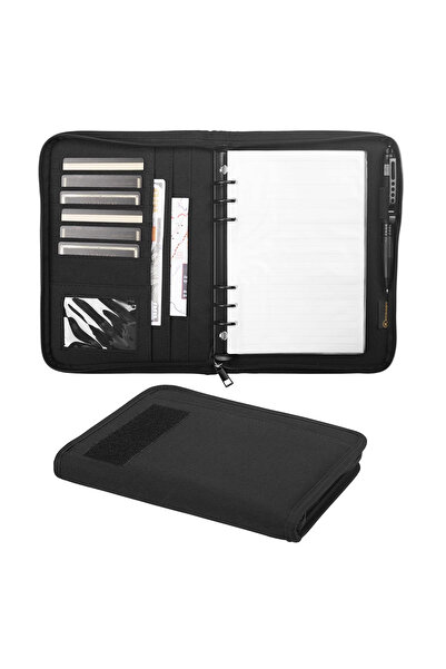 Choice دفتر ملاحظات تكتيكي أسود من Kosibate، قابل لإعادة التعبئة، بست حلقات، ...