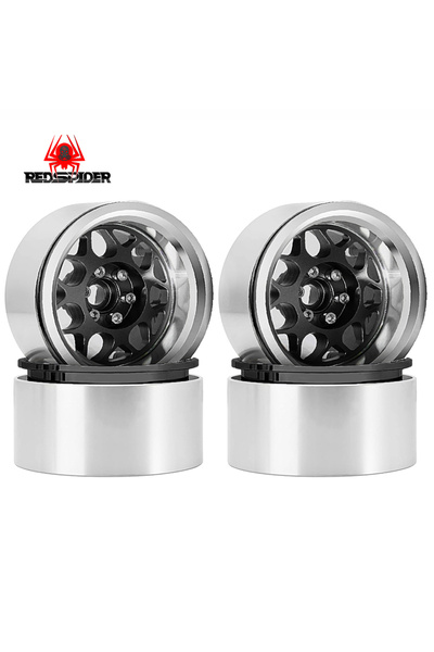 Choice 4 قطع من جنوط عجلات معدنية مقاس 2.2 بوصة للسيارات التي تعمل بالتحكم عن...