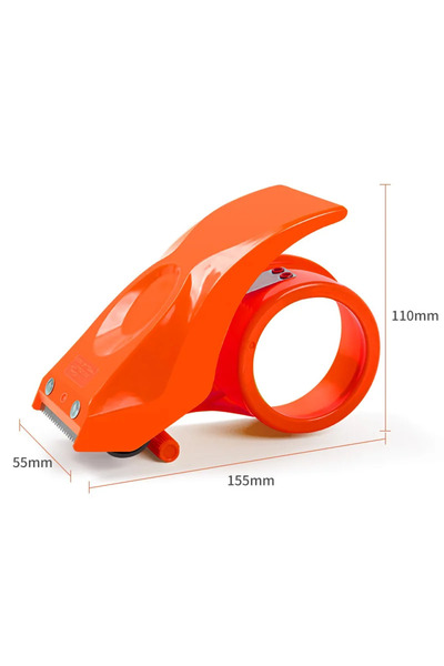Choice1 Orange Professional Tape Dispenser 50mm - Heavy Duty Packing Tool for...