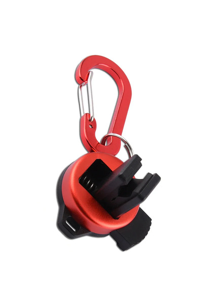 Choice Red Aluminum Alloy Fly Fishing Rod Holder Waist Belt Clip with Safety ...