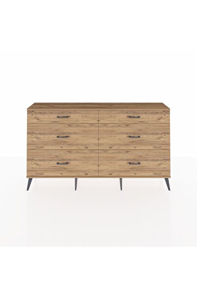 Dienni Arges Konsol 6 Çekmeceli 176x30x99 Antrasit-Çam