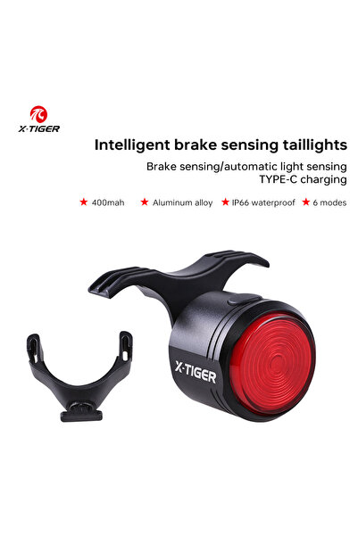Choice WD-1901 X-TIGER Rear Light Bike Smart Brake Sensing Light High Brightn...