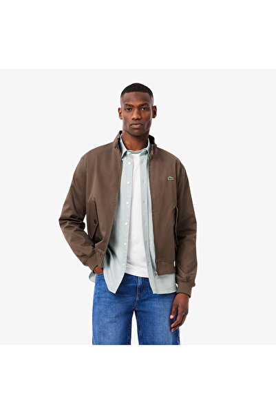 Lacoste جاكيت هارينغتون من قماش التويل المقاوم للماء - BH7186-00-ZBC