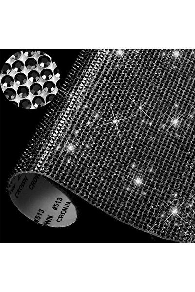 Choice1 black 20X12cm Self Adhesive Crystal Rhinestone Sticker Diamond Ribbon...