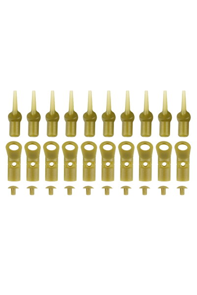 HIRISI مجموعة من 10 قطع من حلقات خرز صيد سمك الشبوط، ملحقات صيد سمك الشبوط تش...