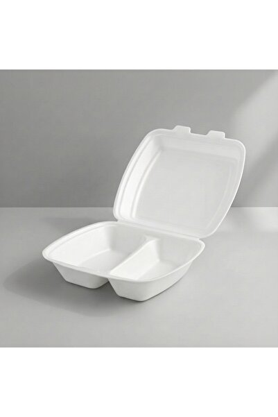 gzu Caserolă unică folosință cu 2 compartimente din polistiren expandat MB2 /...