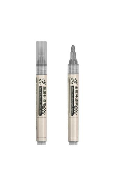 Choice قلم إصلاح طلاء عجلات السيارات، لون رمادي فضي - 1675845، قطعة واحدة. مت...