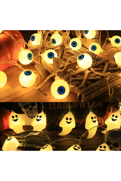 Choice سلسلة أضواء LED على شكل عين شبح، بطول 1.5 متر، مزودة بـ 10 مصابيح LED،...