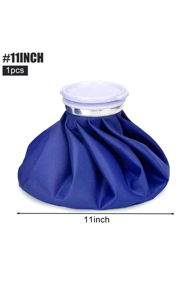 Choice ضمادة كيس ثلج احترافية زرقاء مقاس 11 بوصة مع عبوة كيس ثلج قابلة لإعادة الاستخدام للذراع والساق والركبة والكاحل والكتف