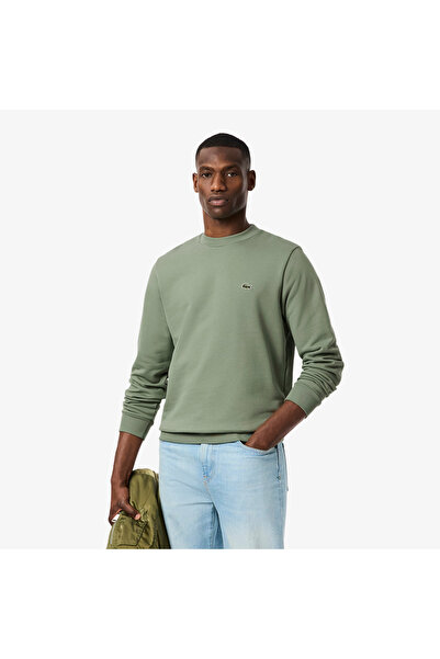 Lacoste سويت شيرت صوف كلاسيكي بقصة مريحة - SH9801-00-S86