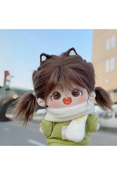 Choice دمية هيكل عظمي ليلي 20 سم، كاواي، عيون كبيرة، بدون سمات، دمية قطنية قط...