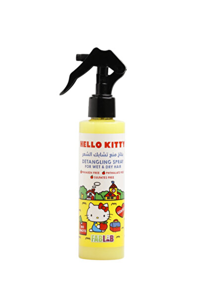 Fab lab بخاخ فك تشابك الشعر من فاب لاب هيلو كيتي - للشعر الرطب والجاف (200 مل)