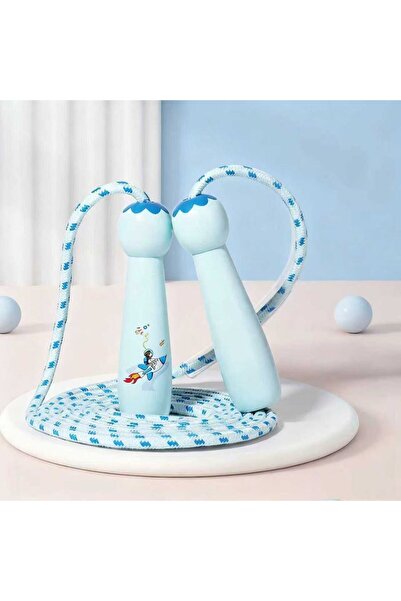 Choice حبل قفز للأطفال قابل للتعديل - قطعة واحدة - حبل قفز مضفر من القطن مع م...