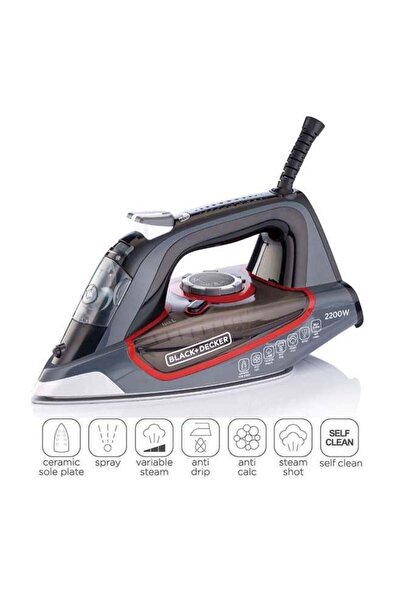 Black&Decker BLACK+DECKER Steam Iron with Ceramic Soleplate