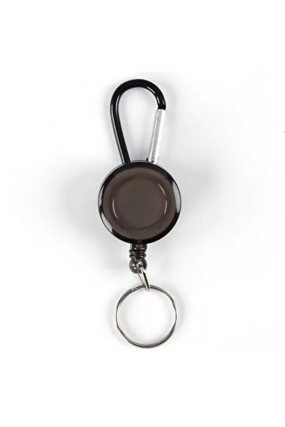 Choice مشبك تعليق أسود لشارة صدر بلاستيكية دائرية قابلة للسحب، مناسبة لتسلق ا...