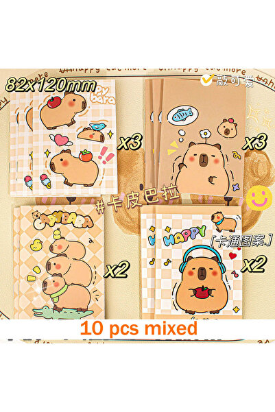 Choice ١٠ قطع متنوعة من دفاتر الكابيبارا الصغيرة اللطيفة، دفاتر جيب متنوعة، م...