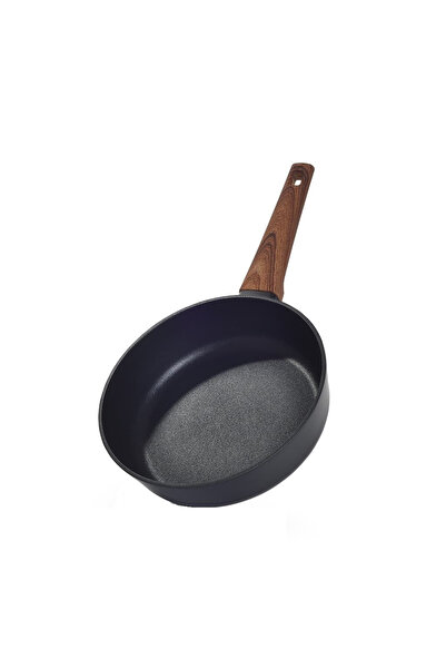 Fissman -Vega deep frying pan, 24x6.8cm, aluminum, black