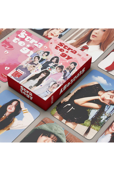 Choice مجموعة بطاقات صور ثلاثية الأبعاد من ألبوم STRATEGY الرابع عشر - 55 قطعة - بطاقات لومو قابلة للتجميع لنجوم الكيبوب