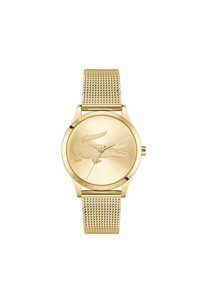 Lacoste ساعة كروكوديل المعدنية - 2001416-ذهبية