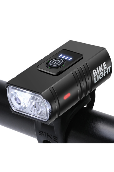 Choice مصباح دراجة BK02 قابل لإعادة الشحن عبر منفذ USB، مزود بمصابيح LED T6، ...