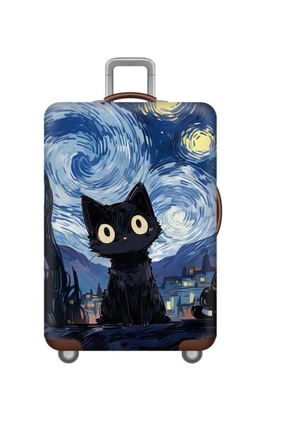 Huse Trolere Husa protectie troler "Painted Cat", Albastru, marimea XL