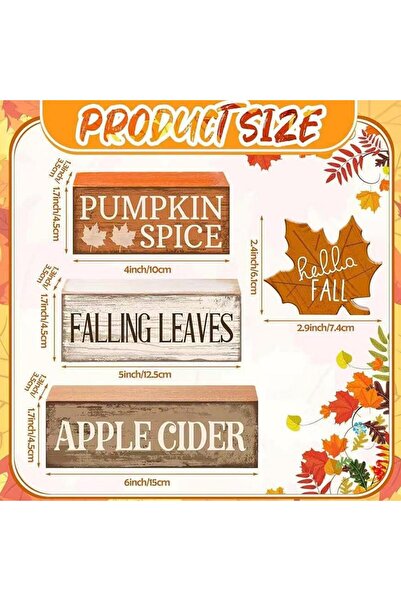 Choice صينية خشبية صفراء متعددة الطبقات، زينة من خشب القيقب، ديكور خريفي، قطع...