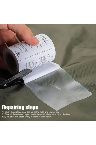 Choice 10 قطع - 7.5 سم × 7.5 سم [HODR] شريط إصلاح شفاف من مادة TPU مقاوم للماء للخيام، معاطف المطر، القوارب، والطائرات