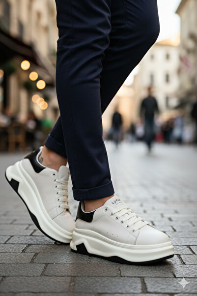 Lufian أحذية رياضية نسائية ذات نعل عالٍ من لايف ستايل فاشون