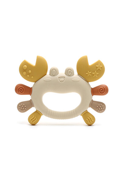 Choice Crab Sandy Cute Crab-Shaped Baby Silicone Teething Toys Newborn Gifts Easy to Grip Infants Chewing T