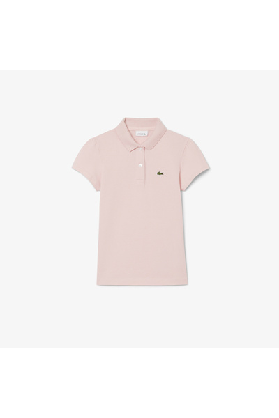 Lacoste قميص بولو من قماش البيكيه بياقة مُزخرفة - PJ0953-00-ADY