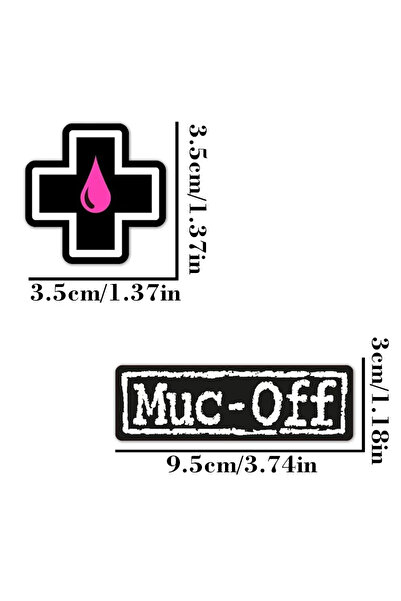 Choice ملصقان للدراجات من نوع MUC-OFF مقاومان للماء - زينة مبتكرة واقية من ال...