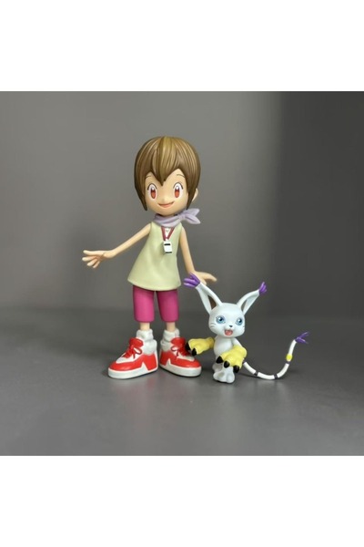 BANDAI مجسم شخصية ياغامي هيكاري من أنمي ديجيمون أدفنتشر، بدون صندوق، مجسمات شخصيات تايلمون، تماثيل من مادة PVC، مجموعة تعديلات