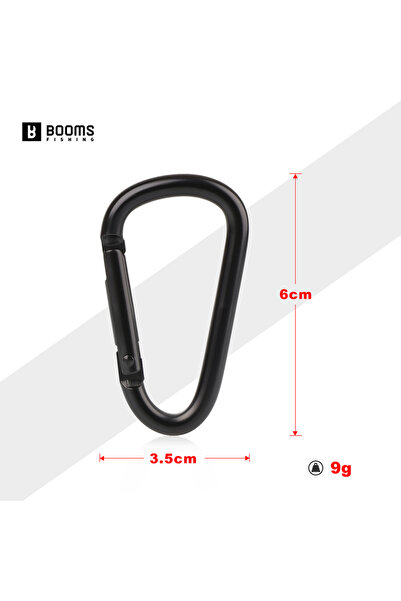 Choice مشبك كارابين لصيد الأسماك من بومز، 6 سم، 4/5/6 سم، 6 قطع، سلسلة مفاتيح...