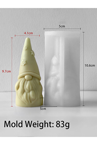 Choice قالب شموع قزم ثلاثي الأبعاد من السيليكون، قالب ندفة ثلجية لعيد الميلاد...